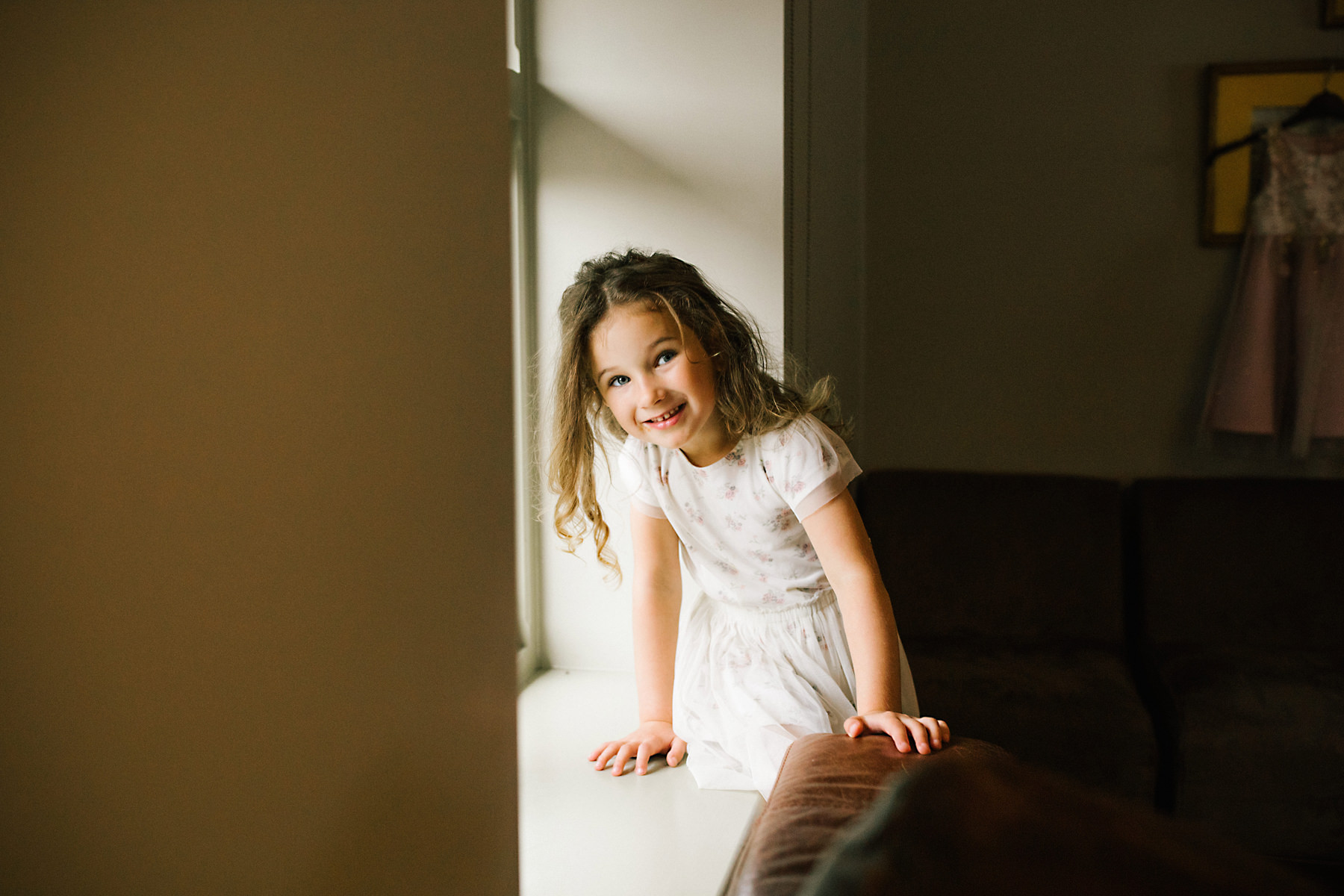 flowergirl at window