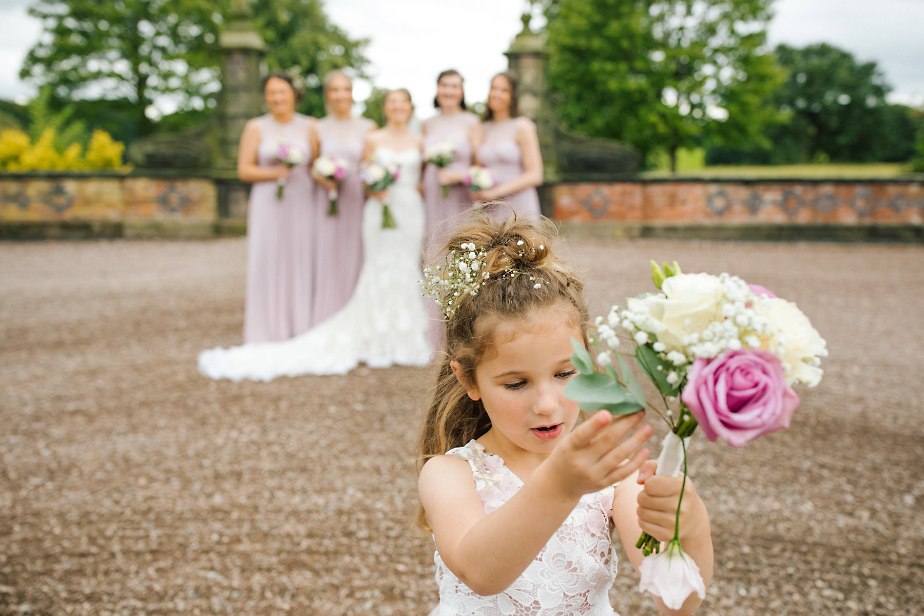 arley hall gardens bridesmaid