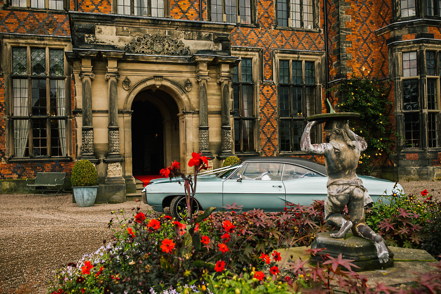 vintage car at arley hall