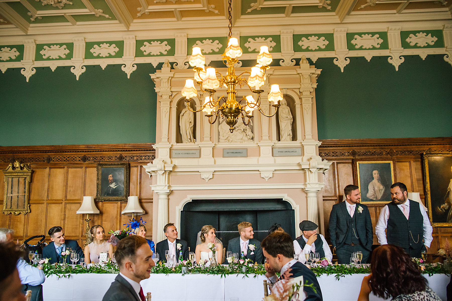 arley hall wedding breakfast room