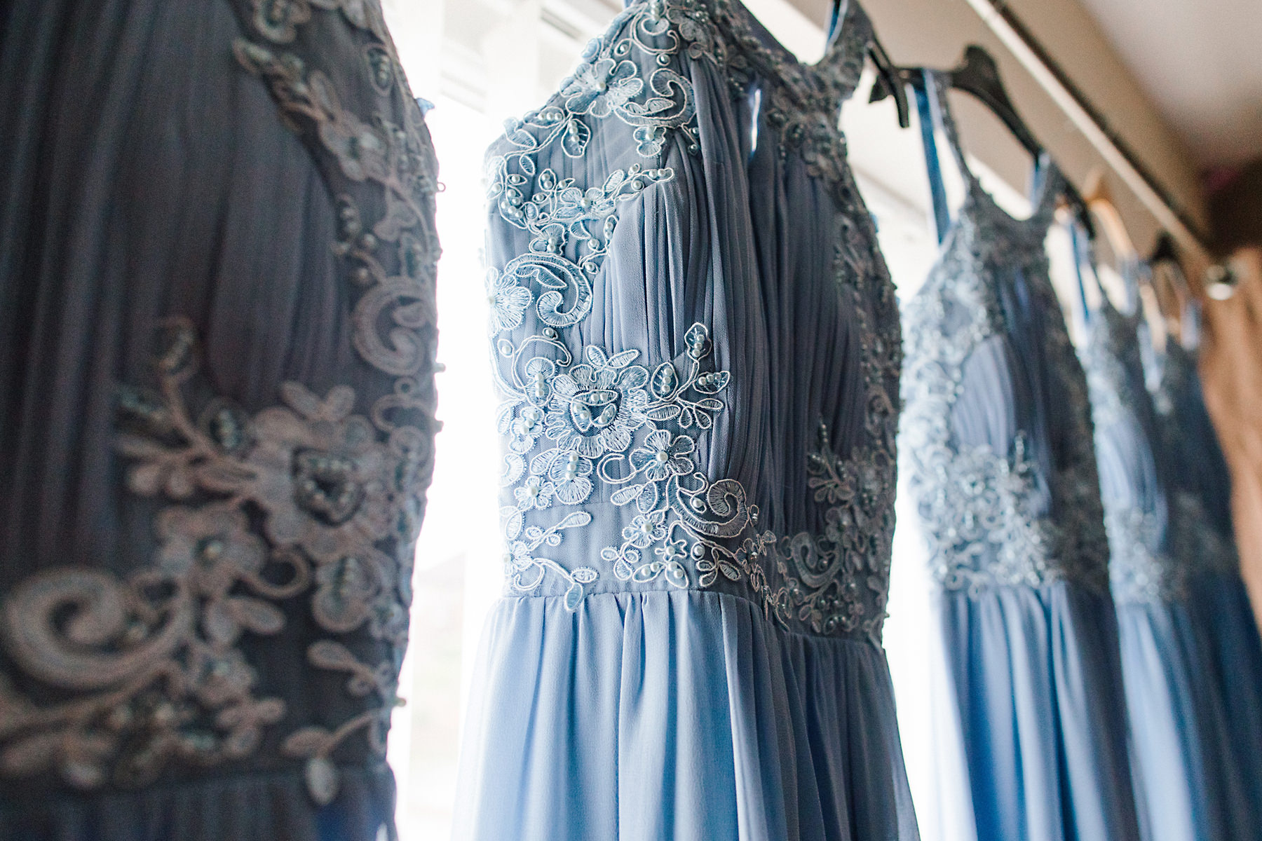 blue bridesmaid dress