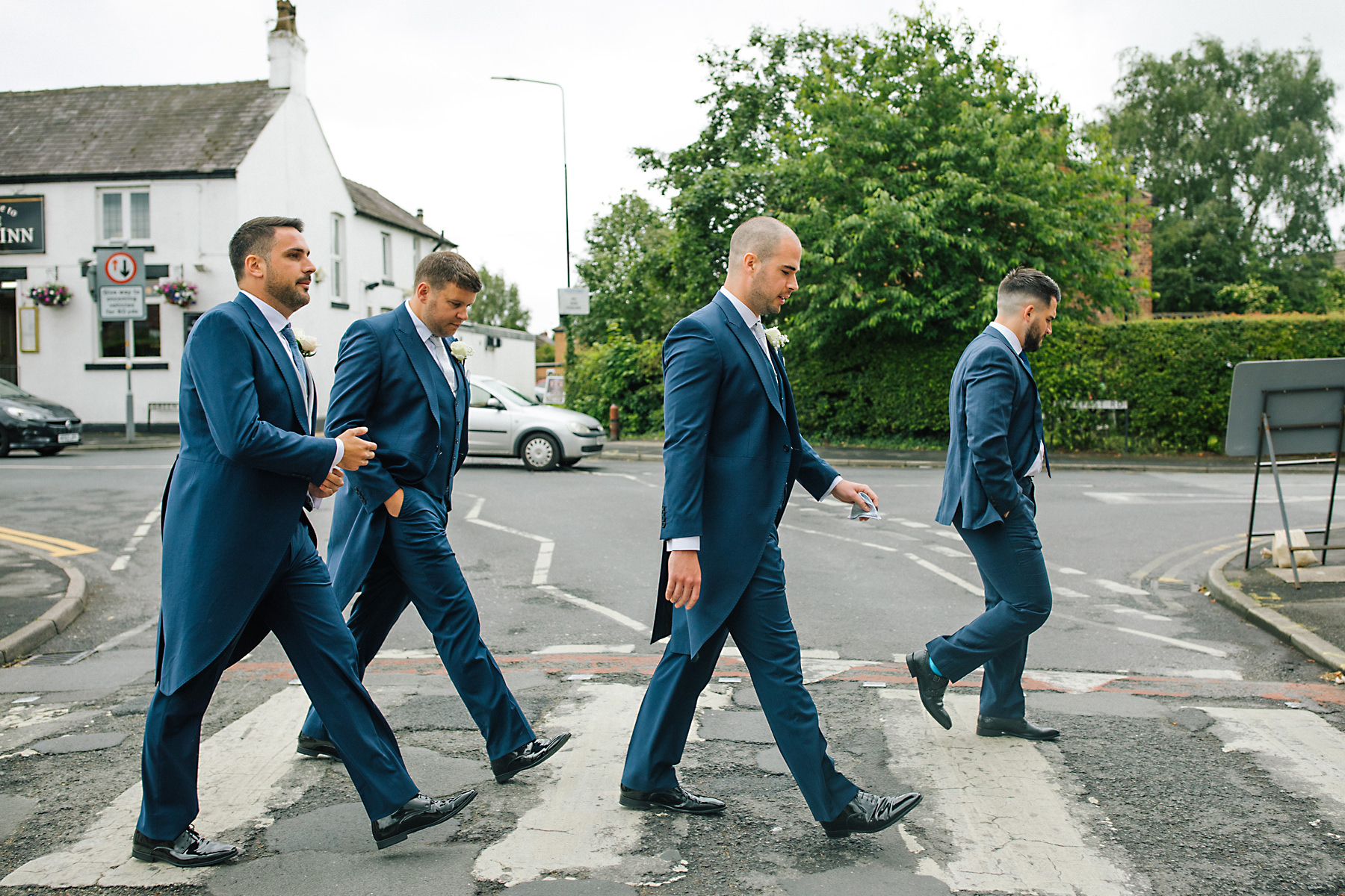 abbey road groomsmen photo