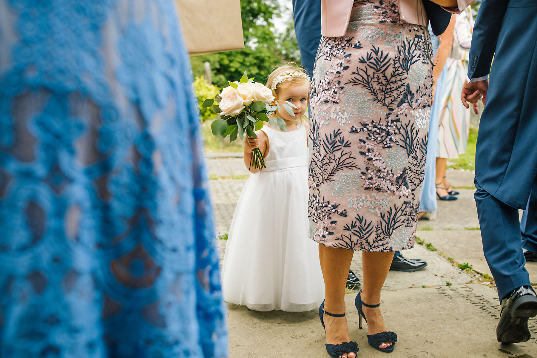shy flowergirl photo