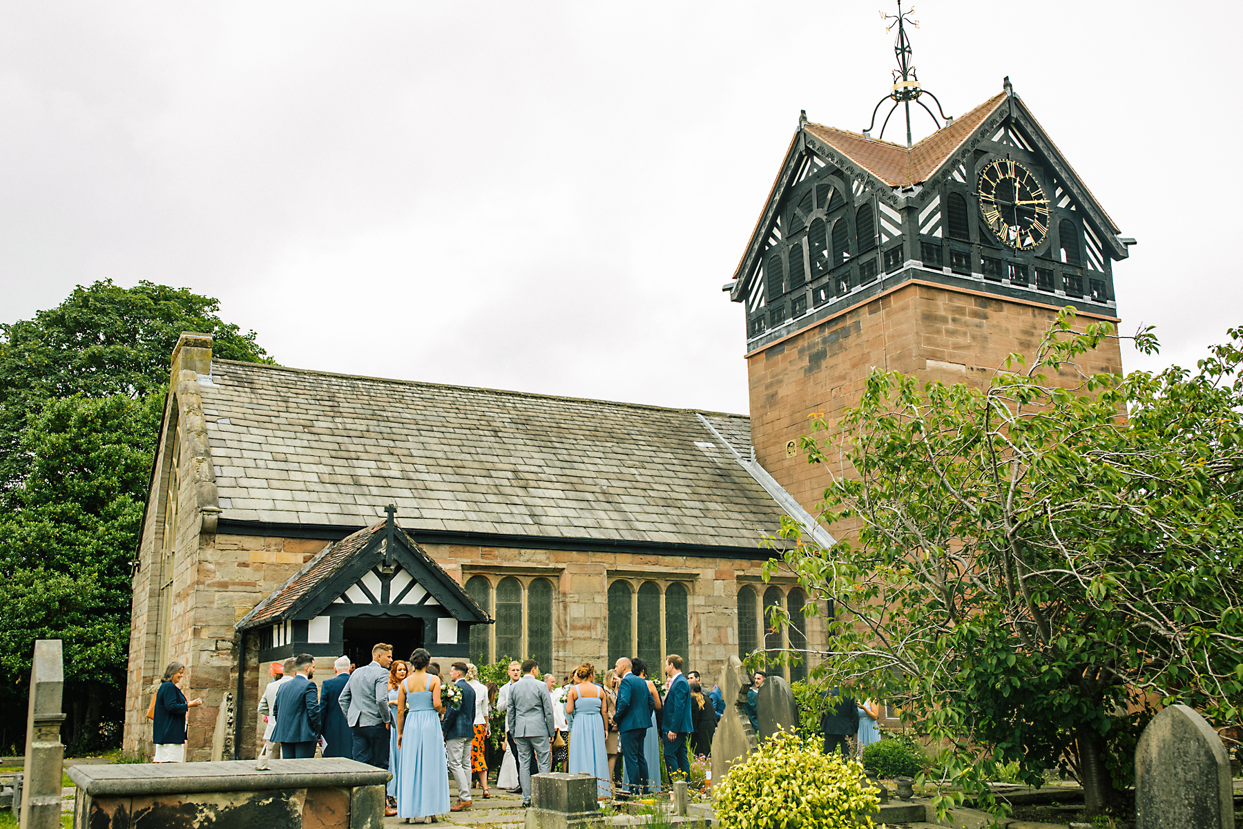 summer church wedding