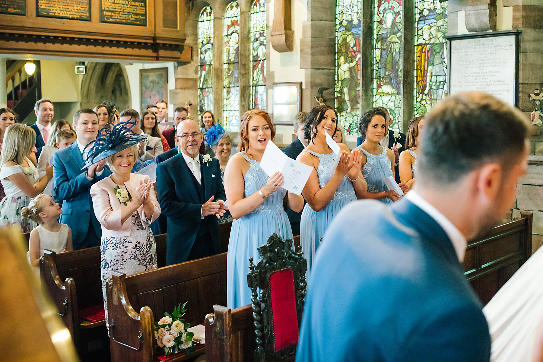 just married in church