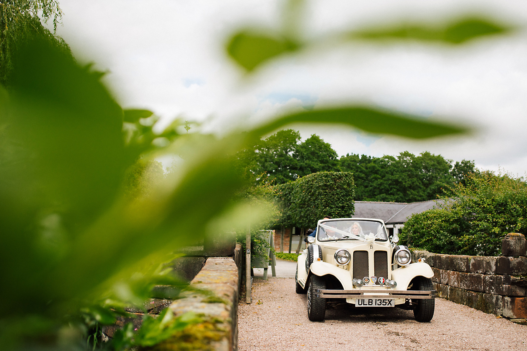 wedding car at holford estate