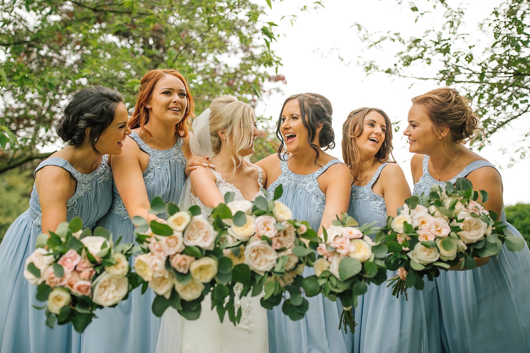cheshire wedding venue bridesmaids photo