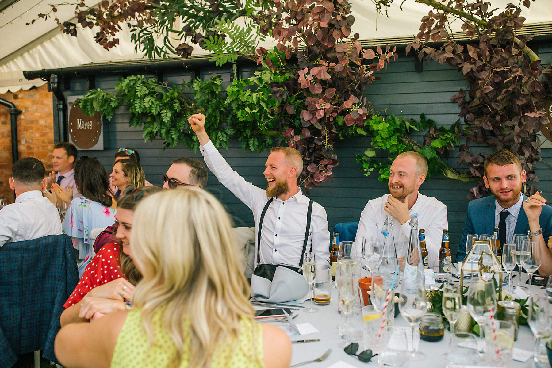 wedding breakfast at the holford estate