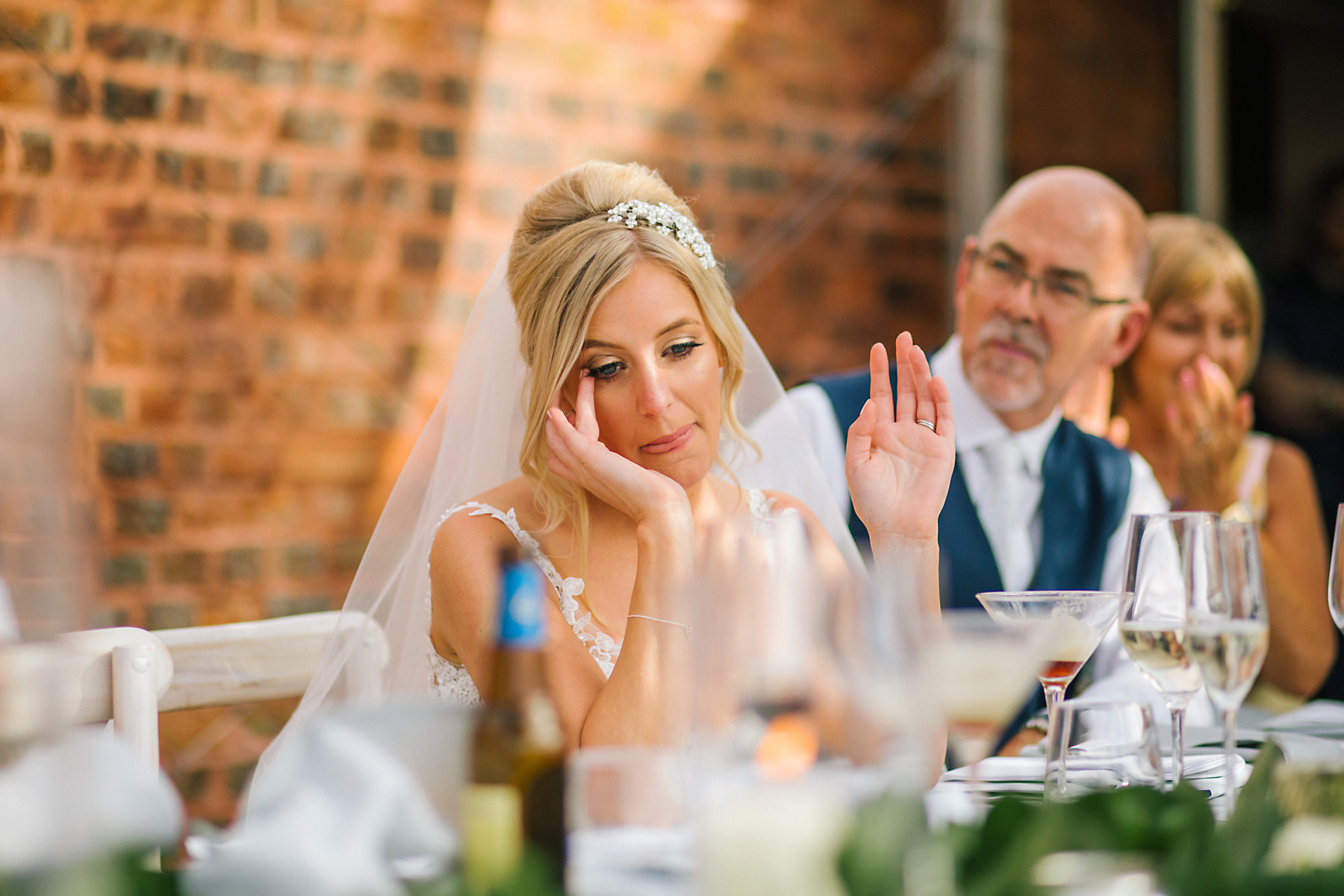 bride tears at speeches 