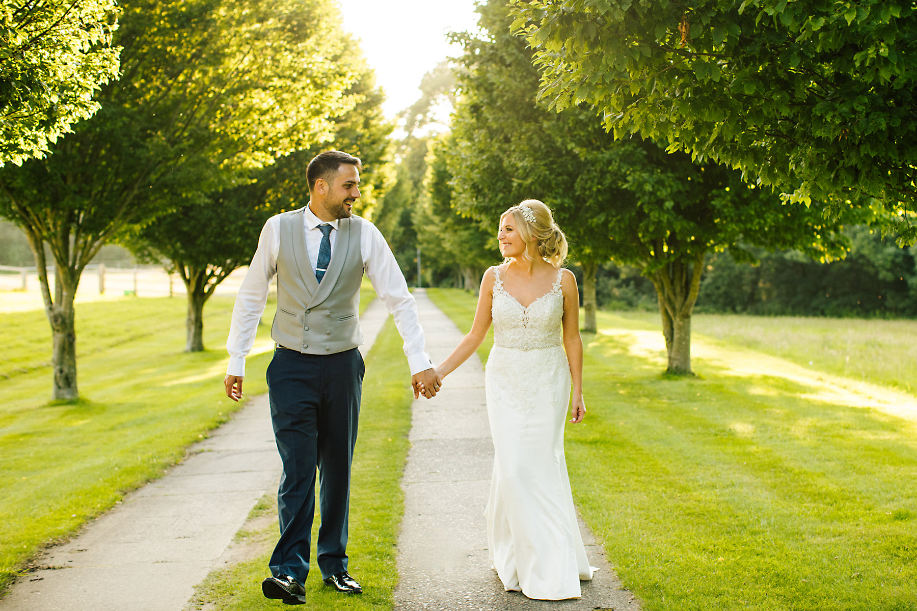 bride and groom photos at holford estate