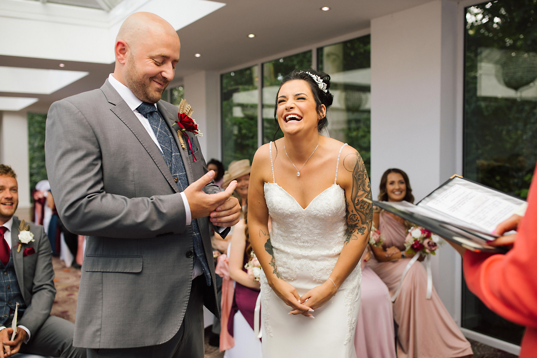 wedding ceremony at chimney house hotel