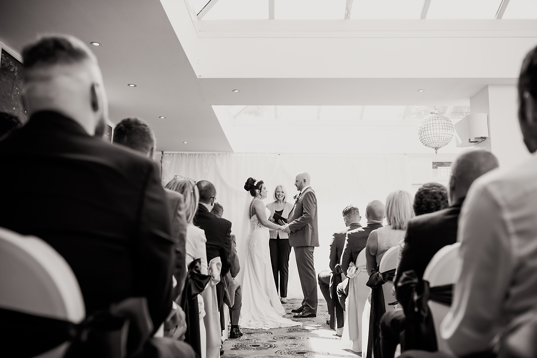 wedding ceremony at chimney house hotel