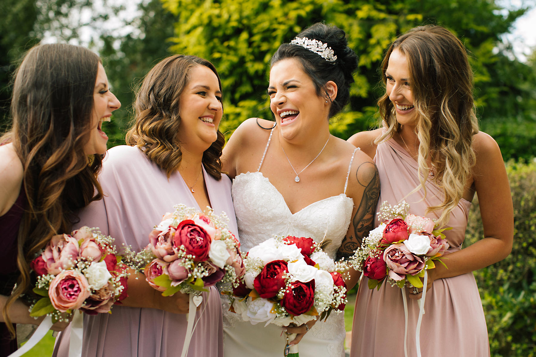bridesmaids photos at chimney house hotel