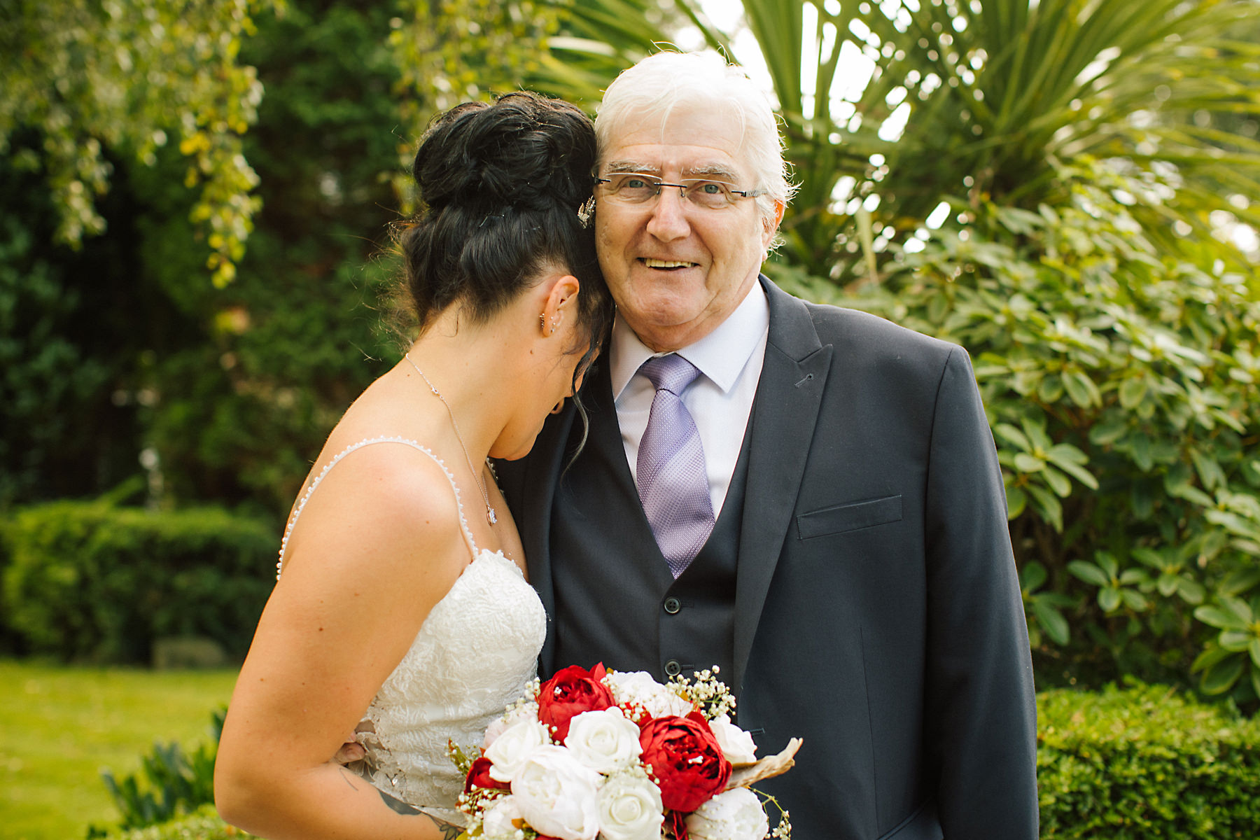 bride and grandad