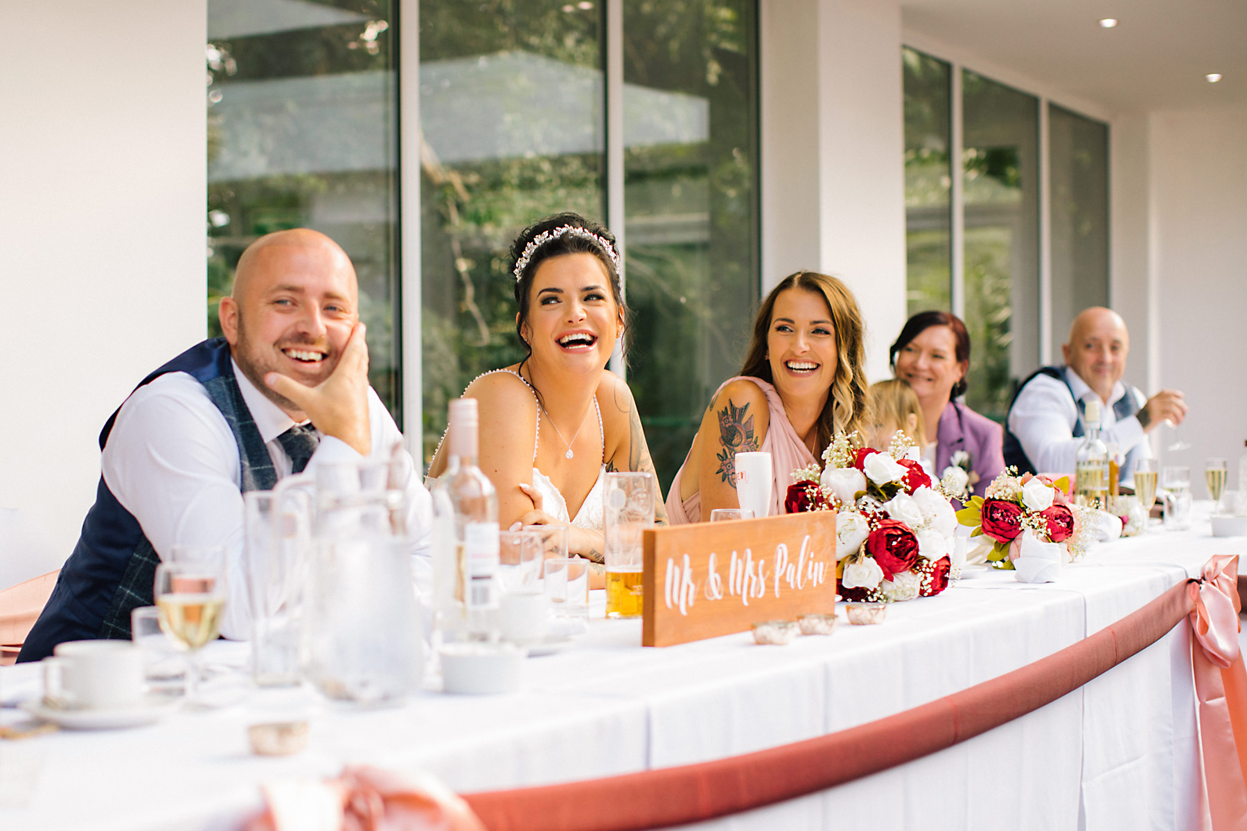 top table at wedding