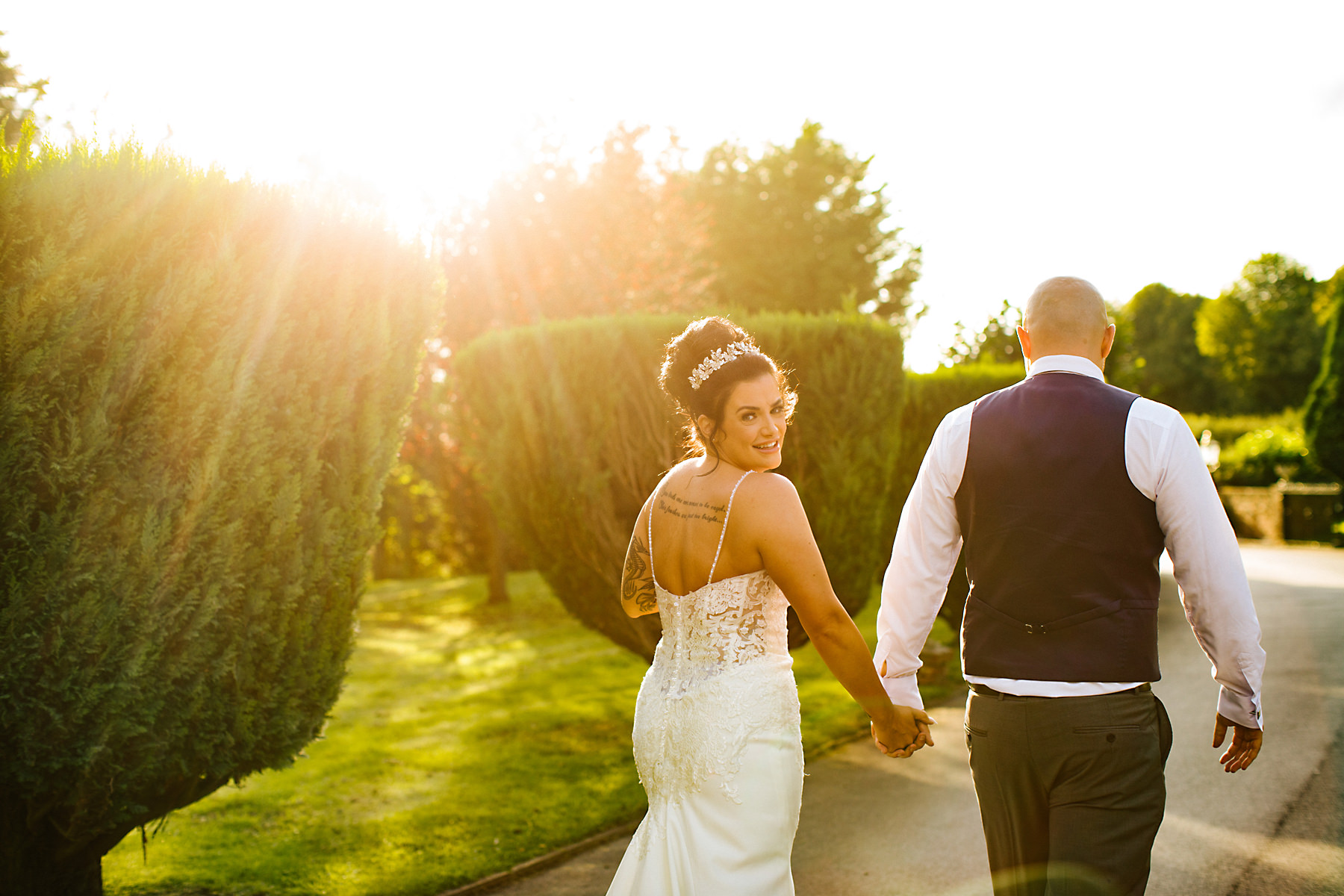 wedding sunset photo
