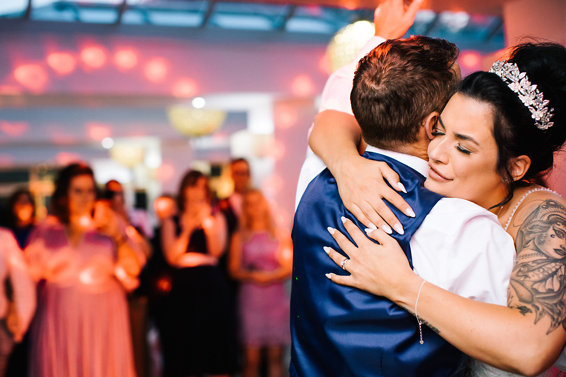 bride and dad first dance at wedding