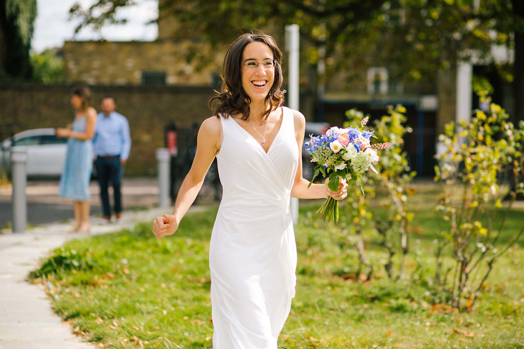 bride smiling