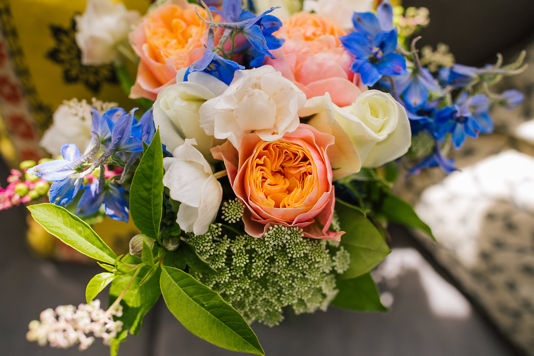 colourful bridal bouquet