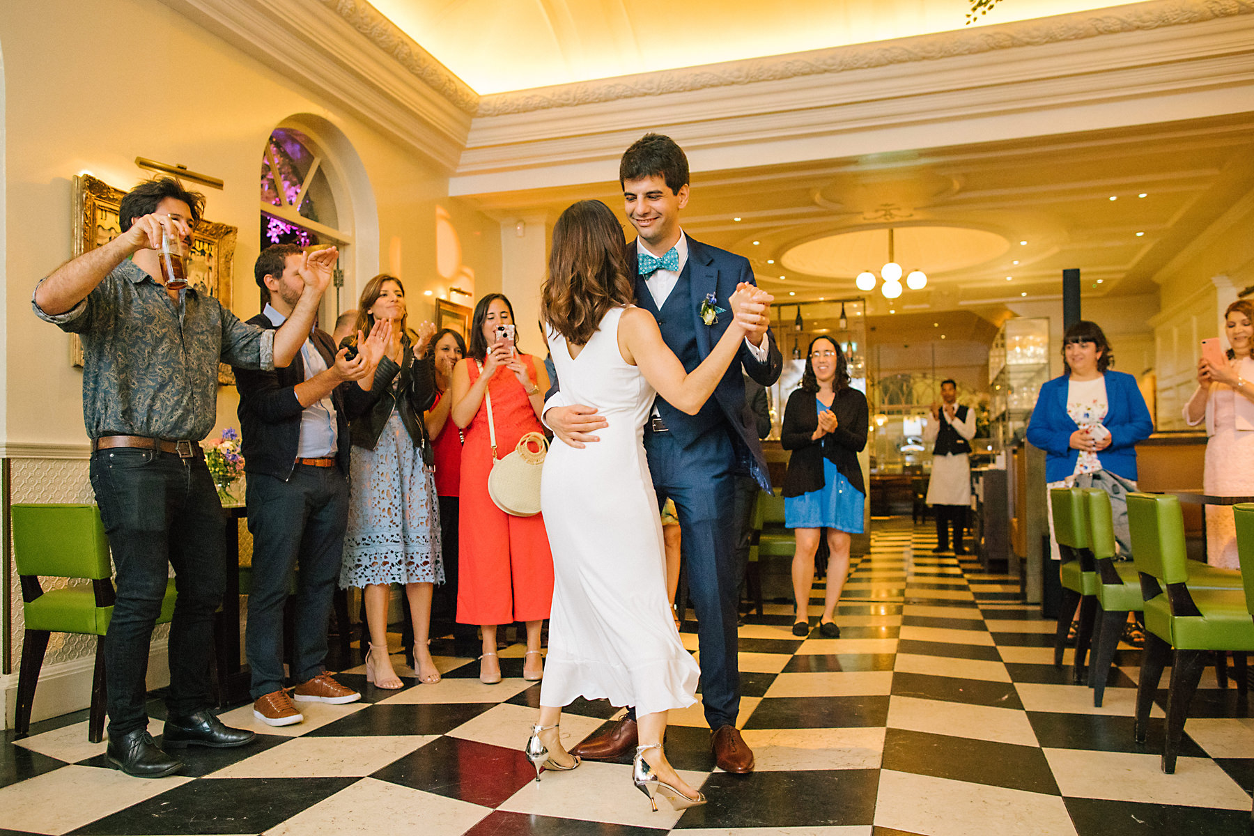 chequered dance floor
