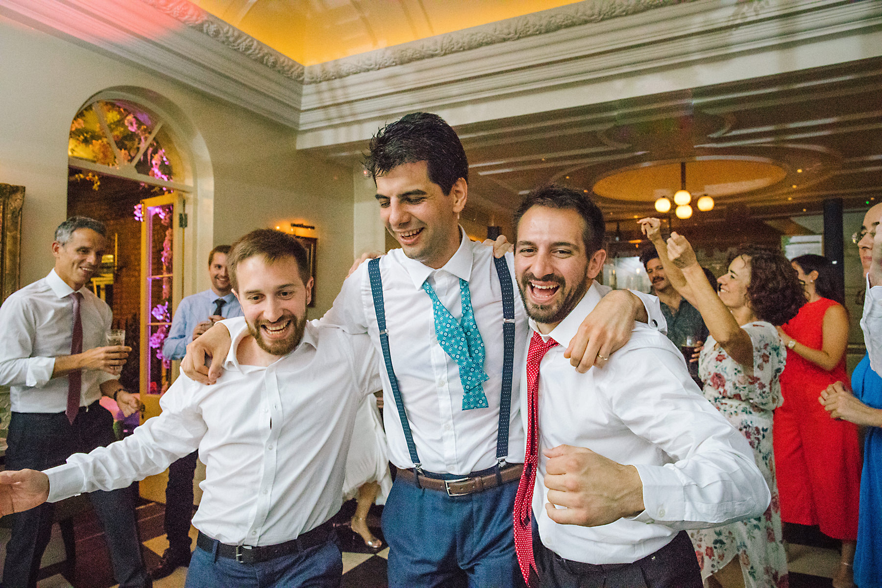 groom teal bowtie